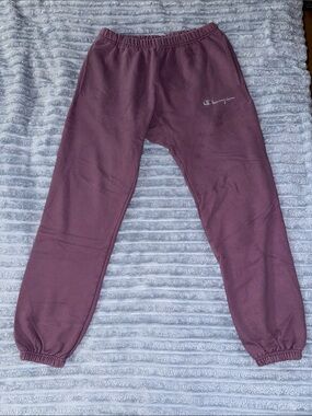 Champion Men's Cuffed Joggers Sweatpants in Purple